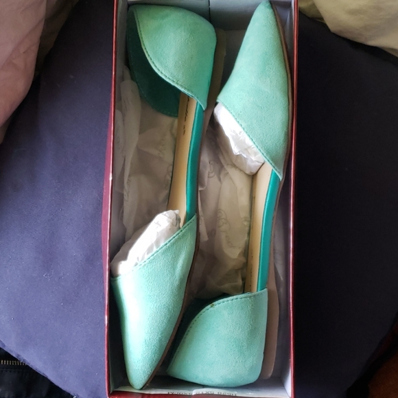 Mint Green Dressy Flats - Picture 1 of 6